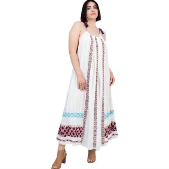 Ulla Johnson NWT Siran Dress White Midi Embroidered Boho Chic MSRP $495 sz 4 - S - Picture 2 of 14